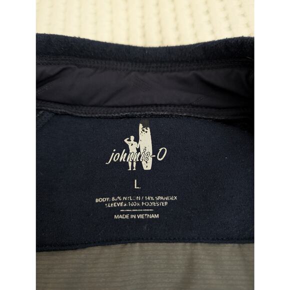 Johnnie O Mario Mix Media Water Repellent Zip-Up Jacket Twilight - Picture 10 of 16